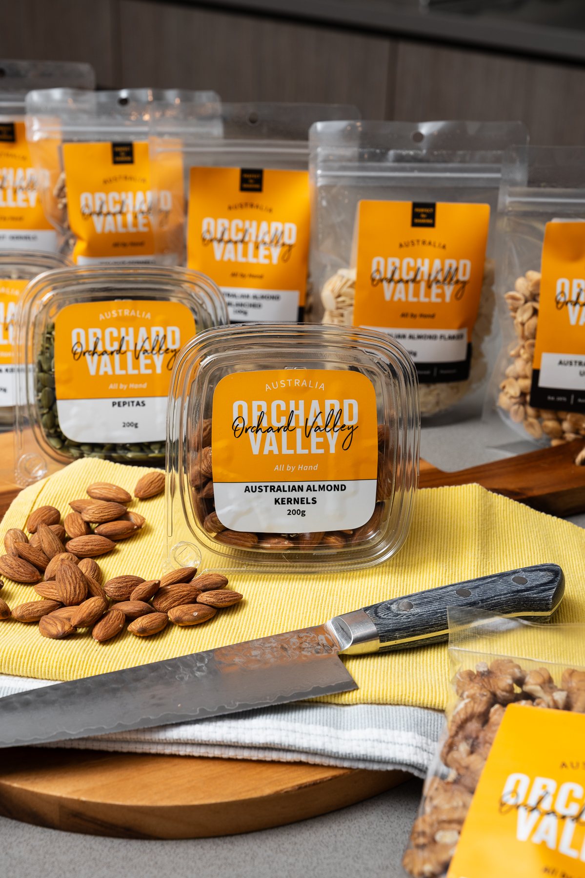 Orchard Valley almonds in the kitchen