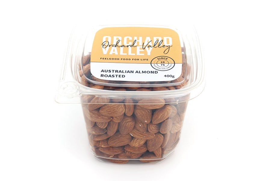 Premium roasted almonds tub